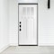 Codel Doors 36" x 96" Primed White Shaker Exterior Fiberglass Door 3080RHISPSFHER3033C69161DB - alternate 6